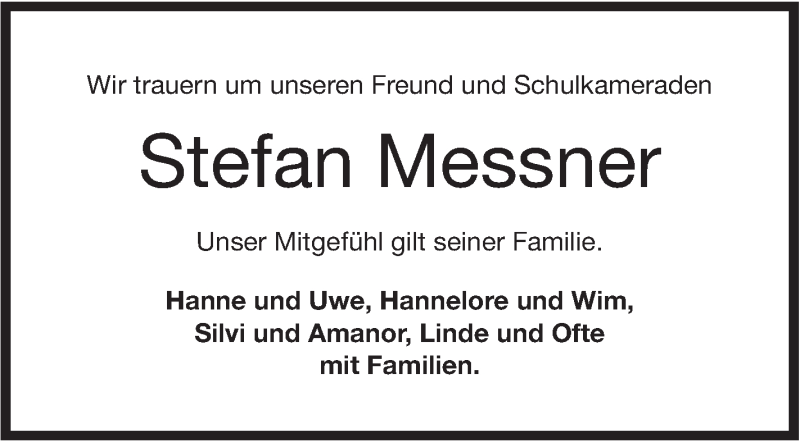  Traueranzeige für Stefan Messner vom 01.09.2018 aus Haller Tagblatt