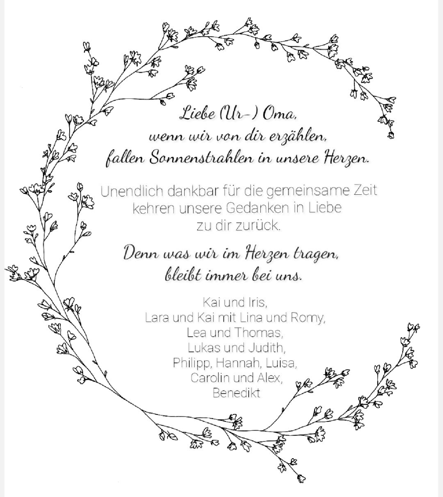  Traueranzeige für In Gedenken vom 17.01.2026 aus Haller Tagblatt