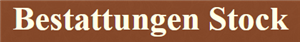 Logo Bestattungen Stock